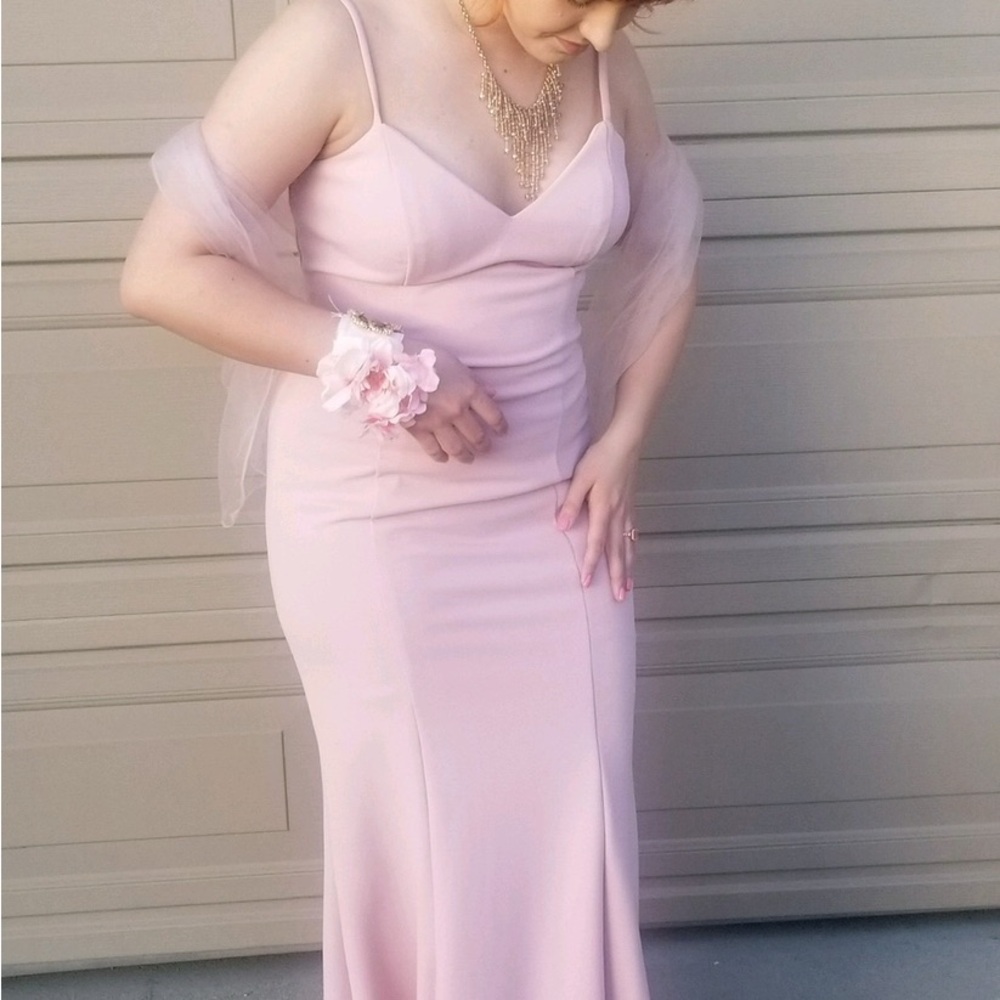 Dancing Queen Blush Pink Prom Dress